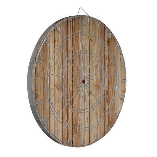 Licht hout dartbord (Voorkant Links)