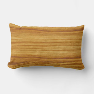 Licht Hout Grain Lumbar Kussen