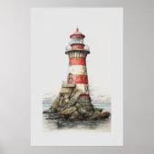Licht huis Poster (Voorkant)
