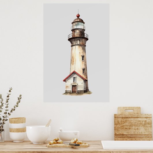 Licht huis Poster (Keuken)