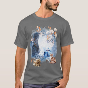 Licht in de donkere wintersolstitiemagie t-shirt