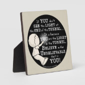 Licht in de tunnel fotoplaat (Voorkant)