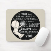 Licht in de tunnel muismat (Met muis)