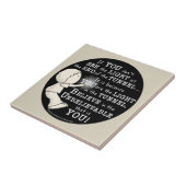 Licht in de tunnel tegeltje (Zijkant)