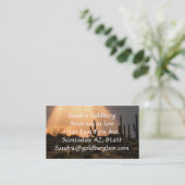 Licht in de woestijn visitekaartje (Staand voorkant)