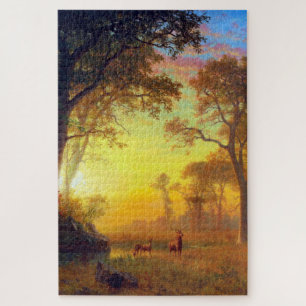 Licht in het bos, Albert Bierstadt Legpuzzel