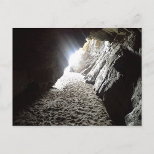 Licht in Maghera Caves Ierland Briefkaart