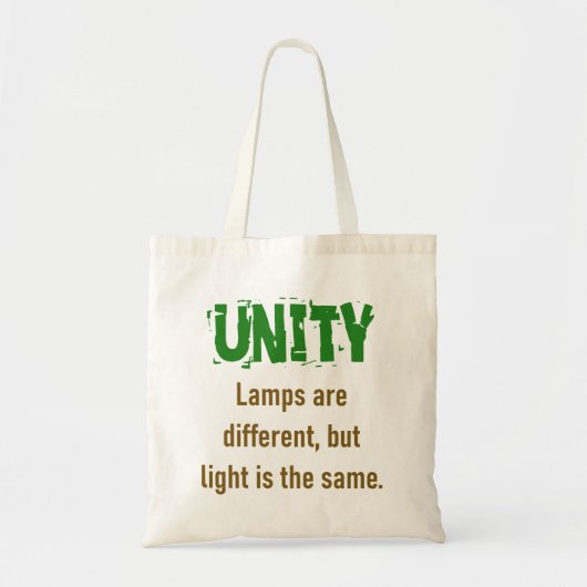 Licht is anders, maar licht is hetzelfde - eenheid tote bag (Voorkant)