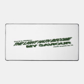 Licht is mijn redder geworden - Groen Bureaumat (Voorkant)