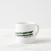 Licht is mijn redder geworden - Groen Espresso Kop (Voorkant rechts)