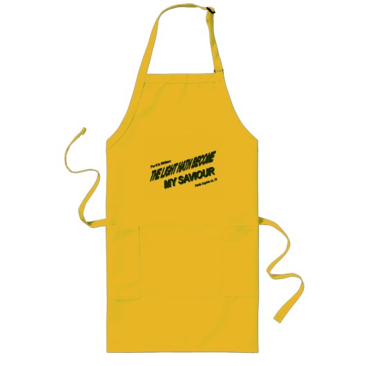 Licht is mijn redder geworden - Groen Lang Schort (Voorkant)