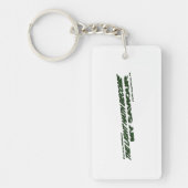 Licht is mijn redder geworden - Groen Sleutelhanger (Voorkant)