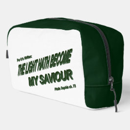 Licht is mijn redder geworden - Groen Toilettasje