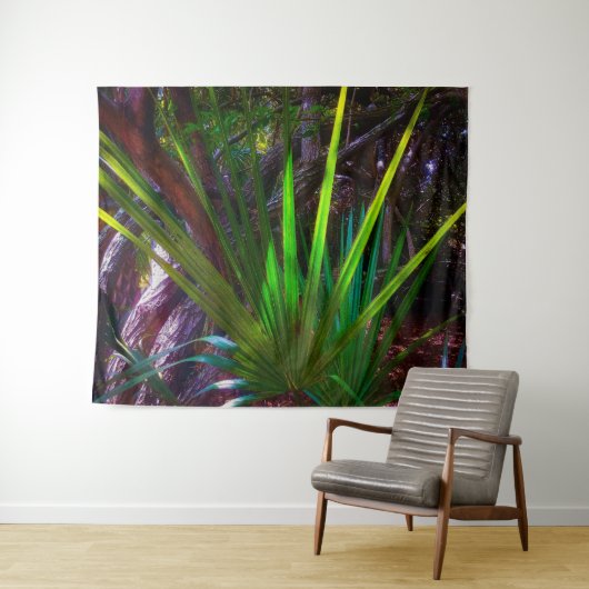 Licht komt naar het bos. wandkleed (In Situ (horizontaal))