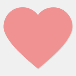 Licht Koraal Hart Sticker