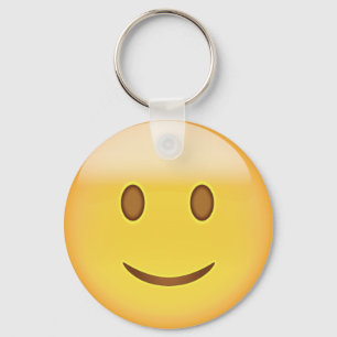 Licht lachend gezicht Emoji Sleutelhanger