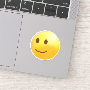 Licht lachend gezicht Emoji Sticker