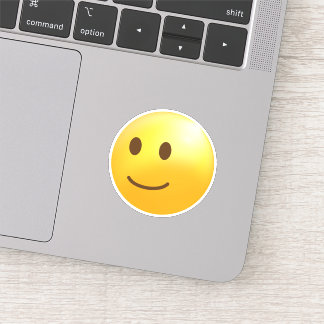 Licht lachend gezicht Emoji Sticker