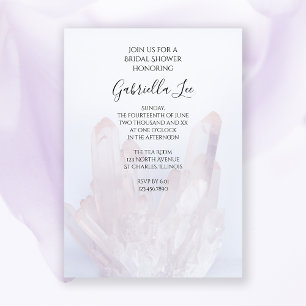 Licht lavender Paars Crystals Vrijgezellenfeest Kaart