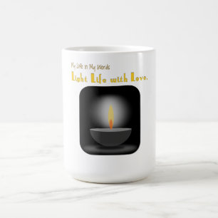Licht leven met liefdesMok Koffiemok