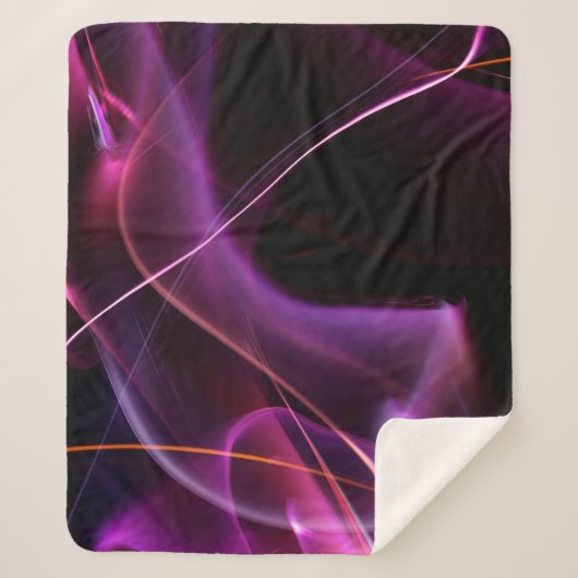 Licht. lineair, lucht, architectuur, kunst, astro sherpa deken (Voorkant)