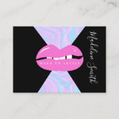 Licht marmer Abstract roze makreelkunstenaar Visitekaartje (Voorkant)