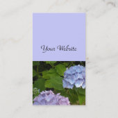 Licht Mauve Hydrangea Visitekaartje (Achterkant)