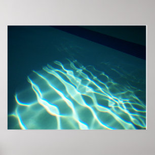 licht met waterrefractie poster