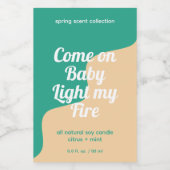 Licht mijn label voor modern product voedselcontainer etiket (Enkel label)