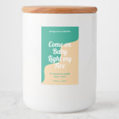 Licht mijn label voor modern product voedselcontainer etiket (Voorkant)