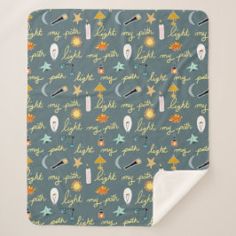 Licht Mijn pad Sherpa Deken