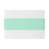 Licht Mint Exclusief kleurencoördinatie Uitnodigingen Wikkel (Achterkant Voorbeeld)