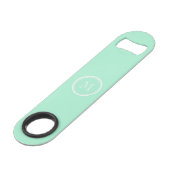 Licht Mint Green High End, gekleurd Speed Flessenopener (Voorkant Gekanteld)