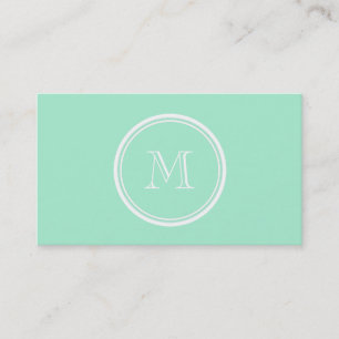 Licht Mint Green High End, gekleurd Visitekaartje