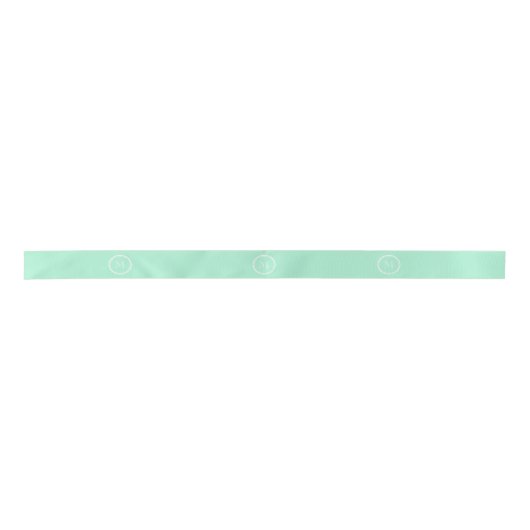 Licht Mint Green High-end gekleurde aanpassing Lint (Voorkant)