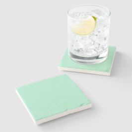 Licht Mint Green High-end gekleurde aanpassing Stenen Onderzetter