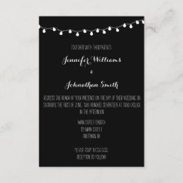 Licht moderne bruiloft uitnodigingen