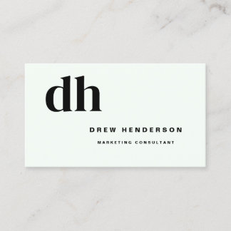Licht Monogram Minimalistisch Modern Professioneel Visitekaartje