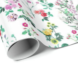Licht mooi zomer bloemmotief cadeaupapier