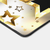 Licht naadloos met gouden sterren bureaumat (Hoek)