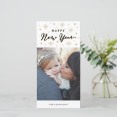 Licht omhoog de Vakantie van de Hemel Feestdagenkaart (Staand voorkant)