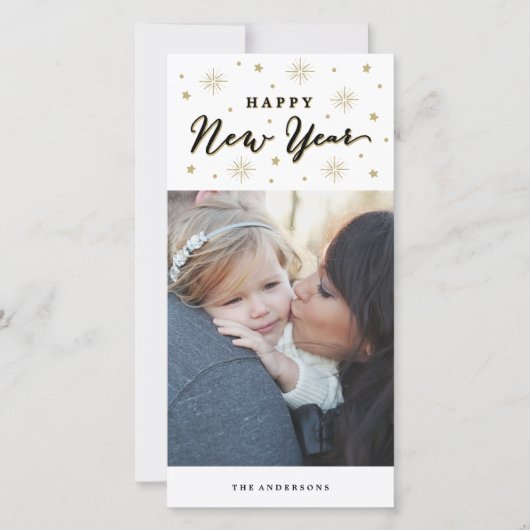 Licht omhoog de Vakantie van de Hemel Feestdagenkaart (Voorkant)