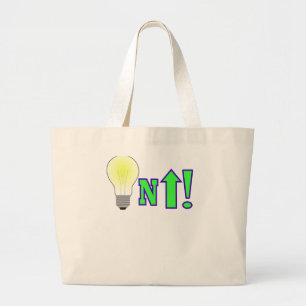 Licht omhoog! grote tote bag