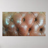 Licht op bruin lederen zachteroppervlak, textureab poster (Voorkant)
