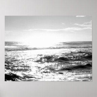 Licht op water poster