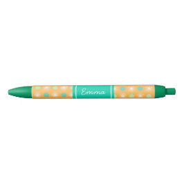 Licht Oranje Boho Retro Patroon Pen