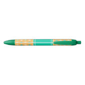 Licht Oranje Boho Retro Patroon Pen (Achterkant)