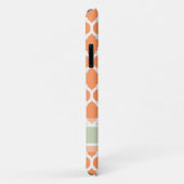 Licht Oranje & Licht Mint Lattice Aangepaste naam Case-Mate iPhone Case (Achterkant/rechts)