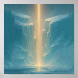 Licht over de Gletsjer Poster