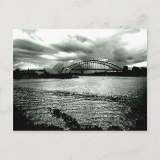 Licht over de haven briefkaart